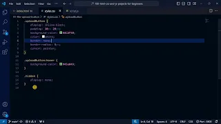 HTML CSS and JavaScript file Upload button - 1-Minute Tutorial for Beginners