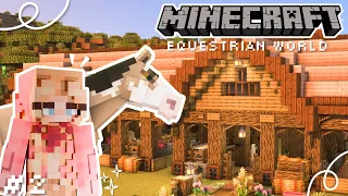 BUILDING MY FIRST STABLES In Minecraft SWEM EP 2