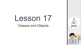 Java Lesson 17 - Classes and Objects