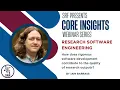 Research Software Engineering Webinar
