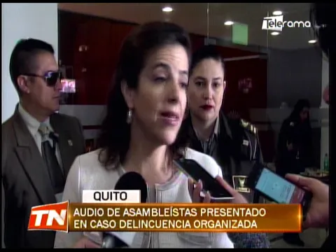 Audio de asambleísta presentado en caso delincuencia organizada