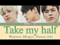 Download Lagu (AI Cover) How Would Seventeen (Wonwoo, Mingyu, Vernon) Sing Take my Half by Beomgyu ? #txt