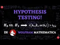 Hypothesis Testing Wolfram Mathematica Coding Tutorial Coefficient Significance