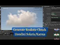 How To Make Houdini Clouds Easy Create Realistic Procedural Cloud and Render with XPU