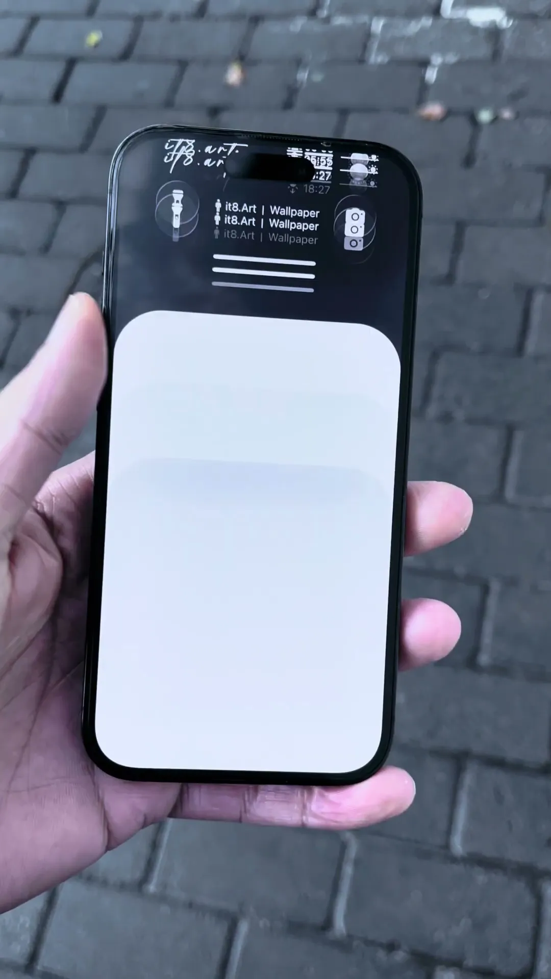 New iPhone Dark Lock Screen Setup Preview