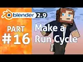Animate a run cycle in 3 minutes Blender 2 9 Minecraft Animation Tutorial