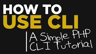 PHP CLI Development Intro
