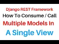 Django REST Framework API Serializer Multiple Models Json Response
