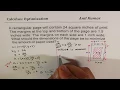 Optimization of Area of Window Paper with First and Second Derivative Test