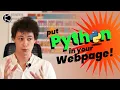 Calling a python script from a button in a webpage