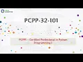 PCPP-32-101 PCPP1 - Certified Professional in Python Programming 1 Exam Questions