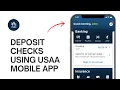 How to Deposit Checks using USAA Mobile App