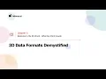 1 2 3D Data Formats Demystified Welcome to the 3D World