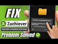 Lagu how to fix operation completed with errors in zarchiver 2024 | Operation error zarchiver