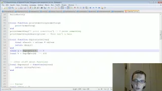 Lua Coding Tutorial 02 - Variables and Functions