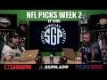 NFL Predictions Week 2 - Sports Gambling Podcast