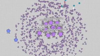 Diep io - Playing 10 Tri-Trappers at once Octo Tanks too