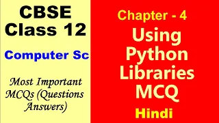 Using python libraries class 12 mcq important questions of using python libraries class 12