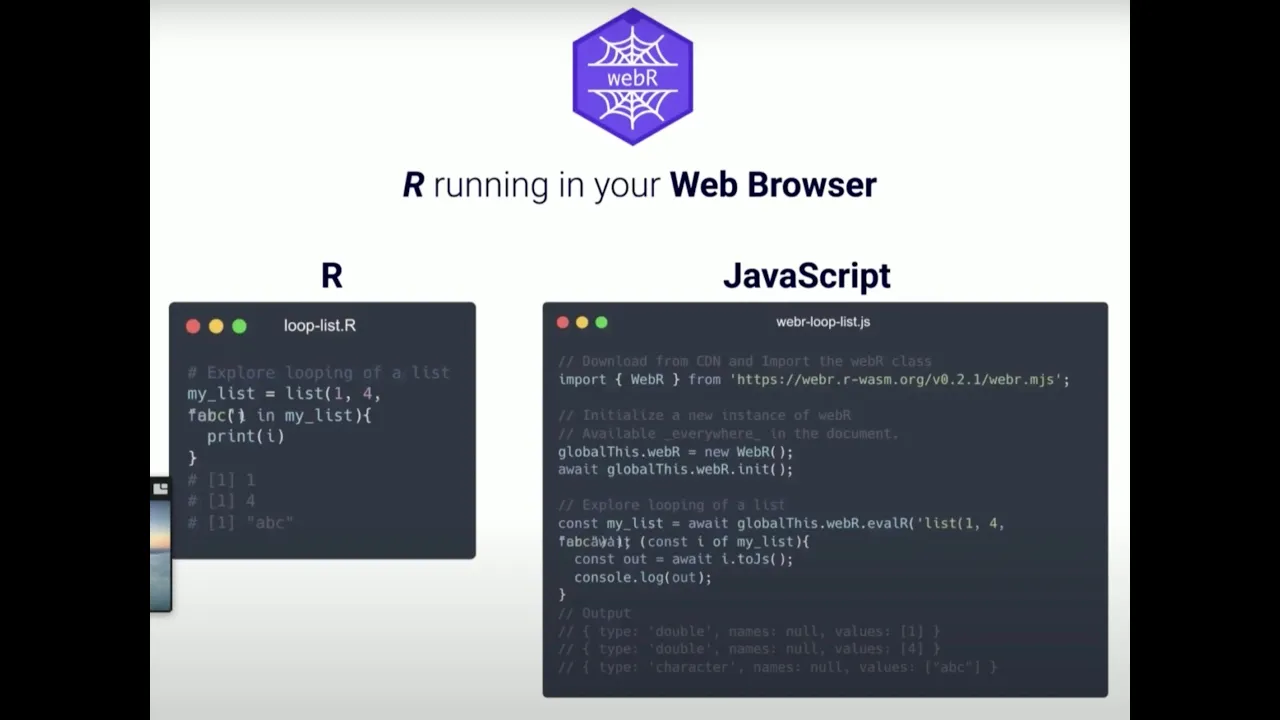 Image from Dynamic Interactions: webR to Empower Educators & Researchers with Interactive Quarto Docs