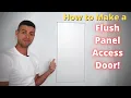Making a FLUSH PANEL CABINET DOOR in DRYWALL