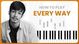 Download How To Play Every Way By Rex Orange County On Piano - Piano Tutorial (Part 1) MP3