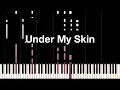 Download Lagu Nate Smith - Under My Skin | Piano Cover (Synthesia Tutorial)