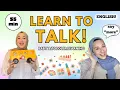 Learn To Talk | First Words \u0026 Sentences | Songs \u0026 Nursery Rhymes for Babies - Toddler Learning Video