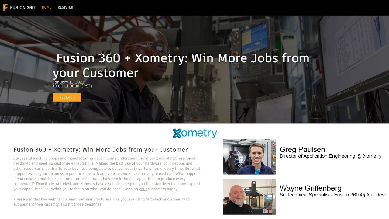 Webinar: Fusion 360 + Xometry: Win More Jobs From Your Customer