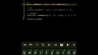 Convert an array of strings to numbers