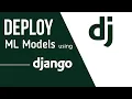 Deploying ML models using Django HR Analytics