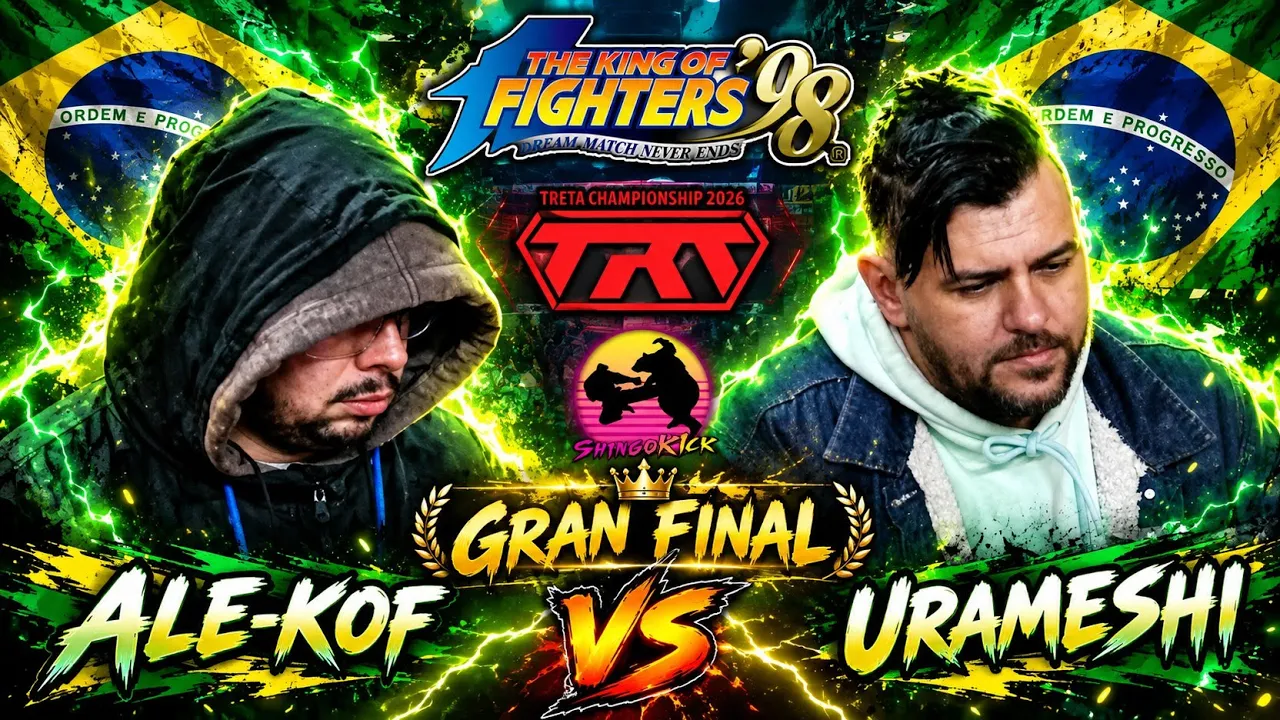 🔥Gran Final Brasilera Offline👺🔥 Ale🇧🇷 🆚 Roberto Urameshi 🇧🇷 Treta Championship 2026 #kof98
