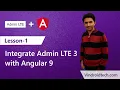 How to integrate AdminLTE with Angular9