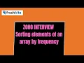 Sorting elements of an array by frequency
