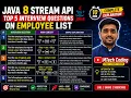Java 8 21 Stream API 5 Real Interview Questions on Employee List Part 1