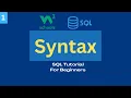 SQL Tutorial for Beginners - 2024 Syntax W3 Schools SQL Certification Training
