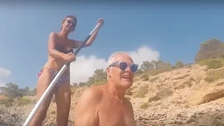 Awesome graphics-Beautiful anchorage in Ibiza. Sailing Ocean Fox Ep 25