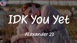Download IDK You Yet - Alexander 23 (Lyrics) MP3