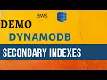AWS DynamoDB Secondary Index Demo DynamoDB Tutorial