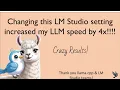 Change this setting in LM Studio to run MoE LLMs faster