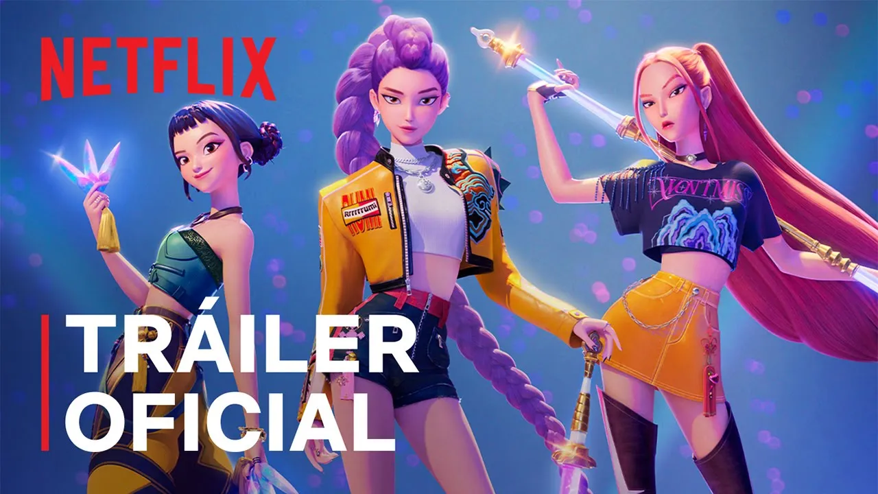 Tráiler de Las guerreras k-pop en línea.
