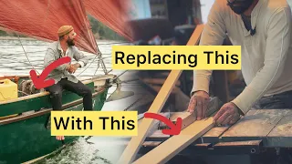 Stopping Rot By Replacing Everything. Making planking stock, rolling oakum.