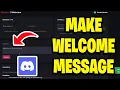 How To Make Discord Welcome Message With Dyno Bot - Step By Step