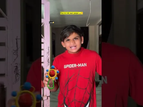 Pen ki ink aur papa 😂🔥| Indian family #shorts #indian #chaman #relatable #chotabhai #bachpan