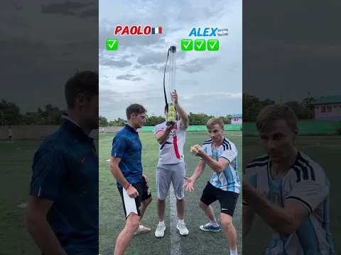 How Many Balls You Can Catch ?)😄 #shorts #football #soccer #reaction #battle