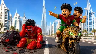Who Will Win? 😱 Roblox Team vs Player Team | Ultimate Bike Race in Dubai!