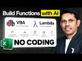 Excel AI Function Builder Create Custom LAMBDA VBA Functions Without Coding