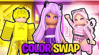 We Swapped COLORS in Brookhaven