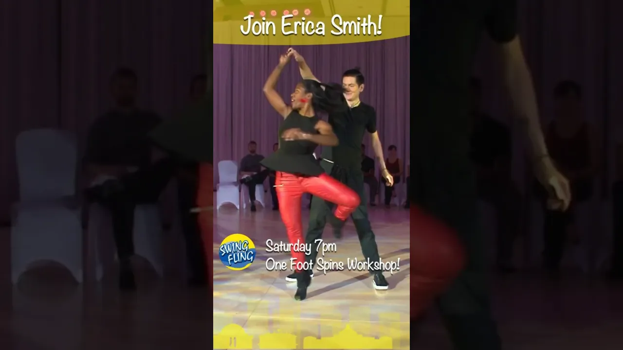 Erica Smith teaching One Foot Spins at Swing Fling 2026!