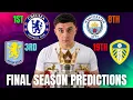 MY FINAL PREMIER LEAGUE PREDICTIONS