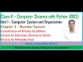 Number System Class 11 Computer Science with Python Chapter 3 Computer Science